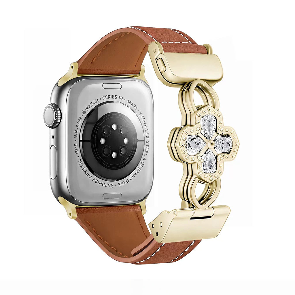 The Radiant Bloom Jewelry Leather Strap