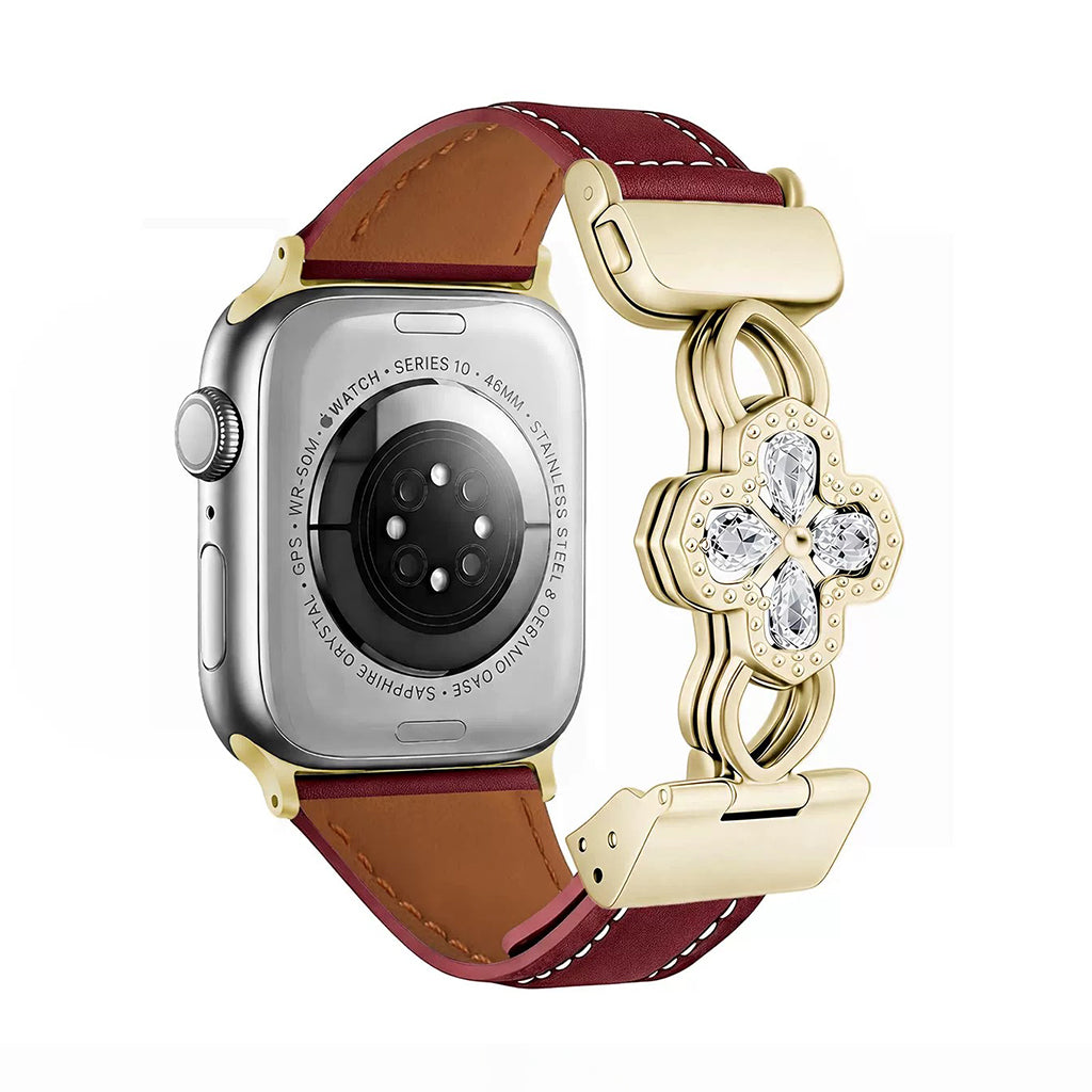 The Radiant Bloom Jewelry Leather Strap