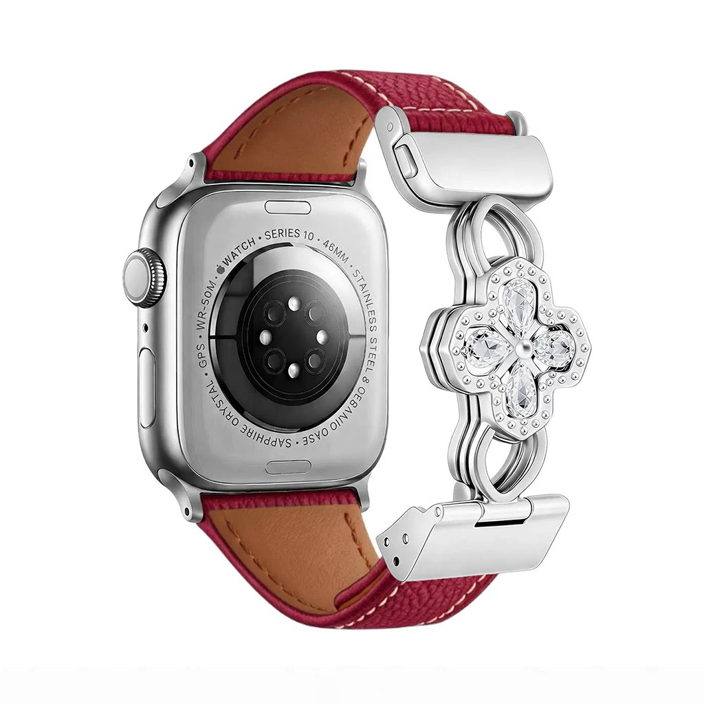 The Radiant Bloom Jewelry Leather Strap