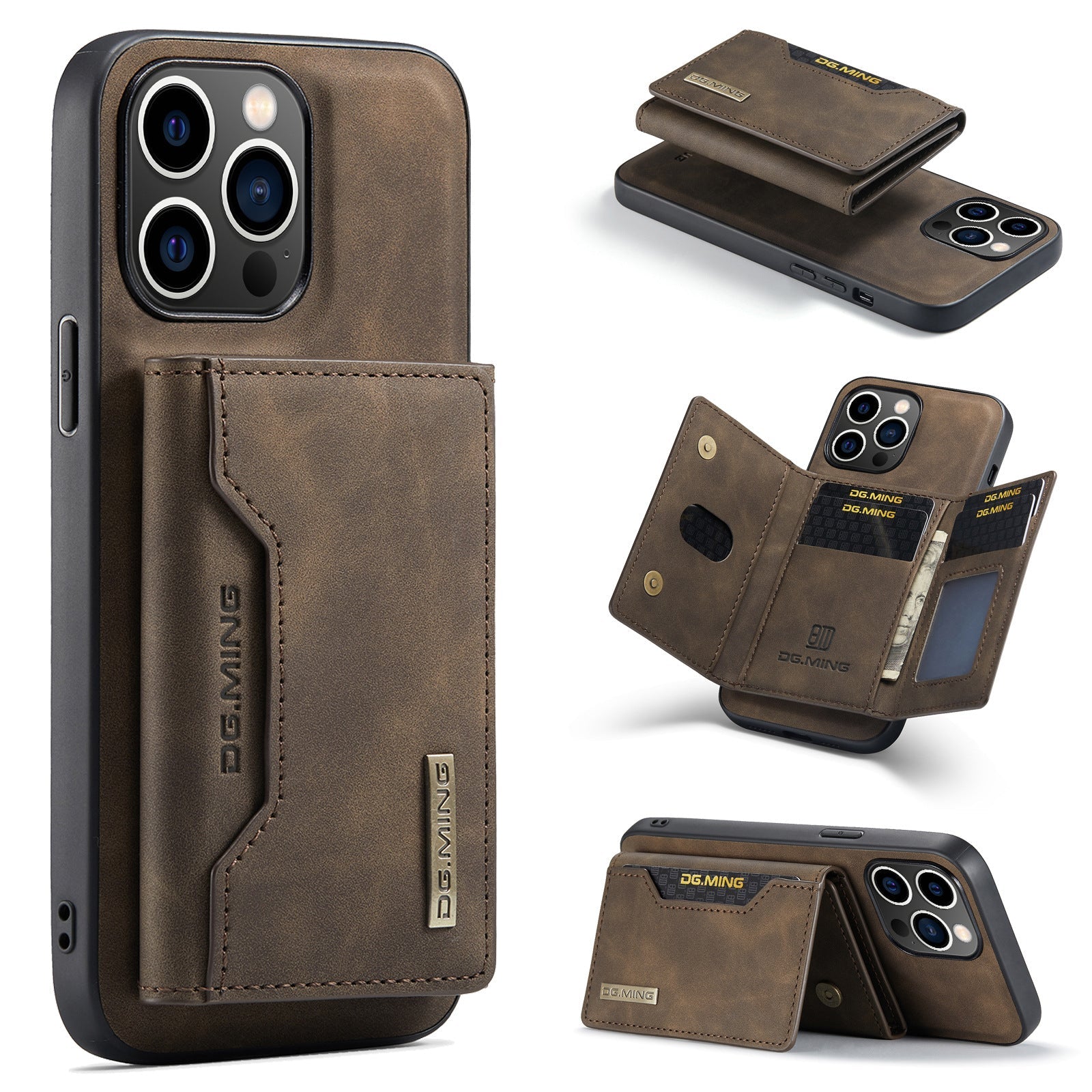 Dual-function Detachable Wallet Back Cover For iPhone