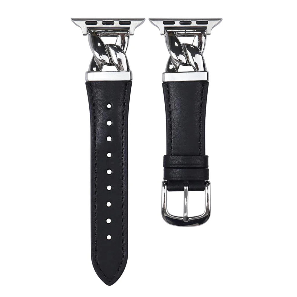 The Grace Chain Leather Strap For Apple Watch