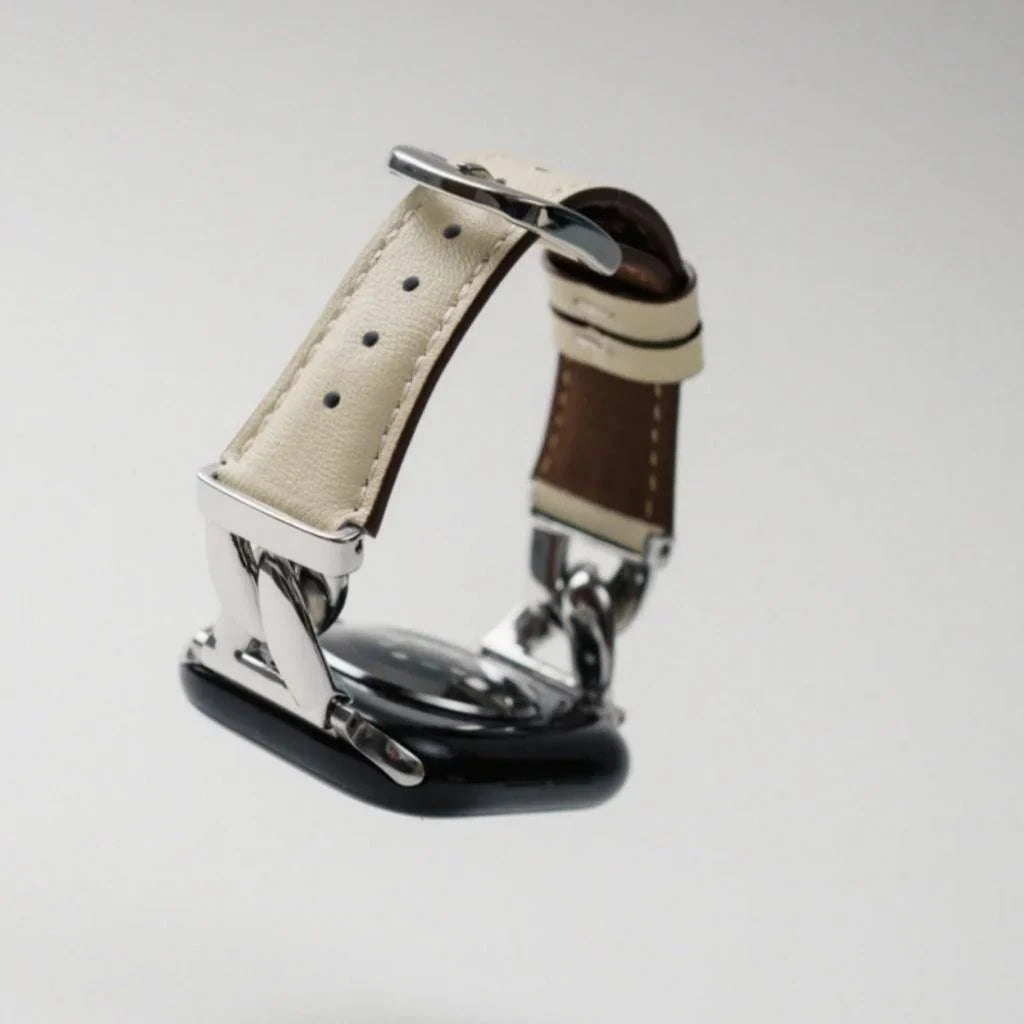 The Grace Chain Leather Strap For Apple Watch