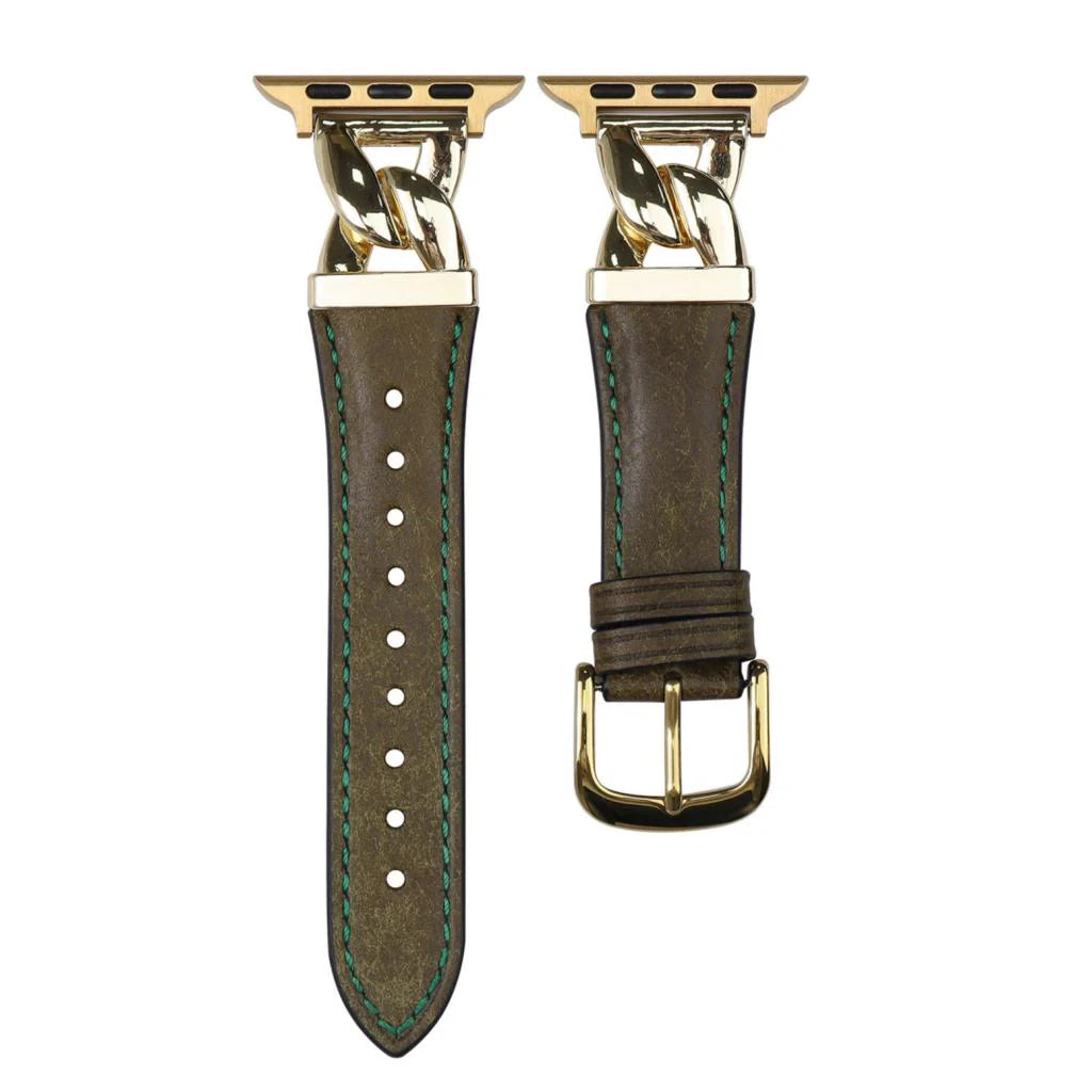 The Grace Chain Leather Strap For Apple Watch
