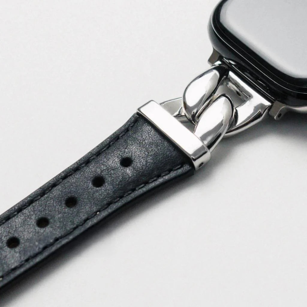 The Grace Chain Leather Strap For Apple Watch