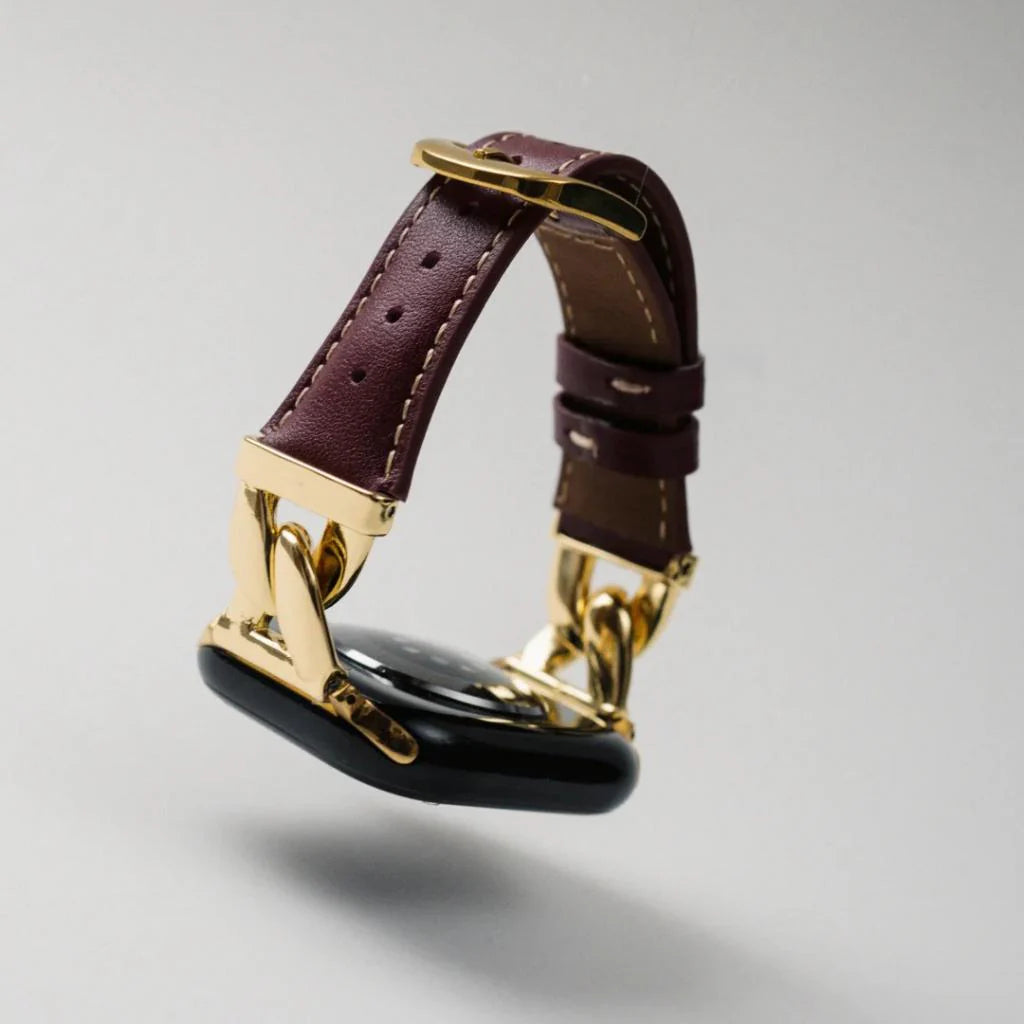 The Grace Chain Leather Strap For Apple Watch