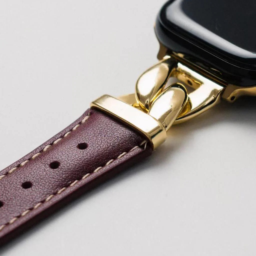 The Grace Chain Leather Strap For Apple Watch