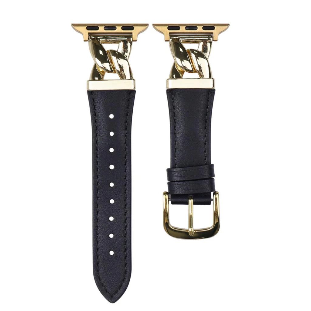 The Grace Chain Leather Strap For Apple Watch