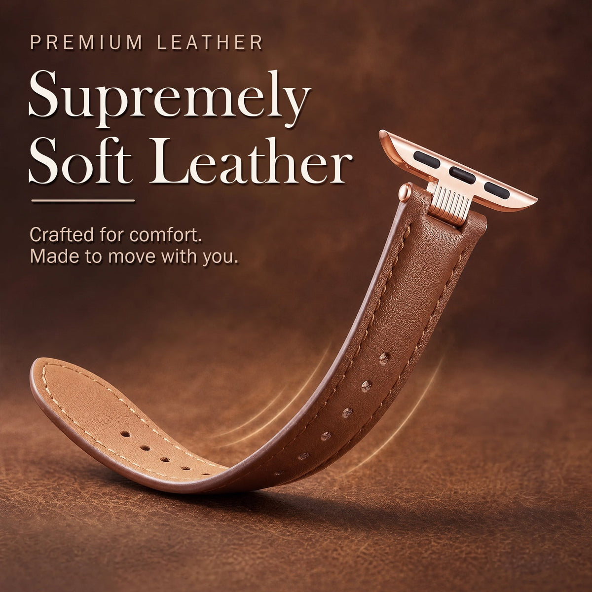 The Tapered Leather Strap For Apple Watch