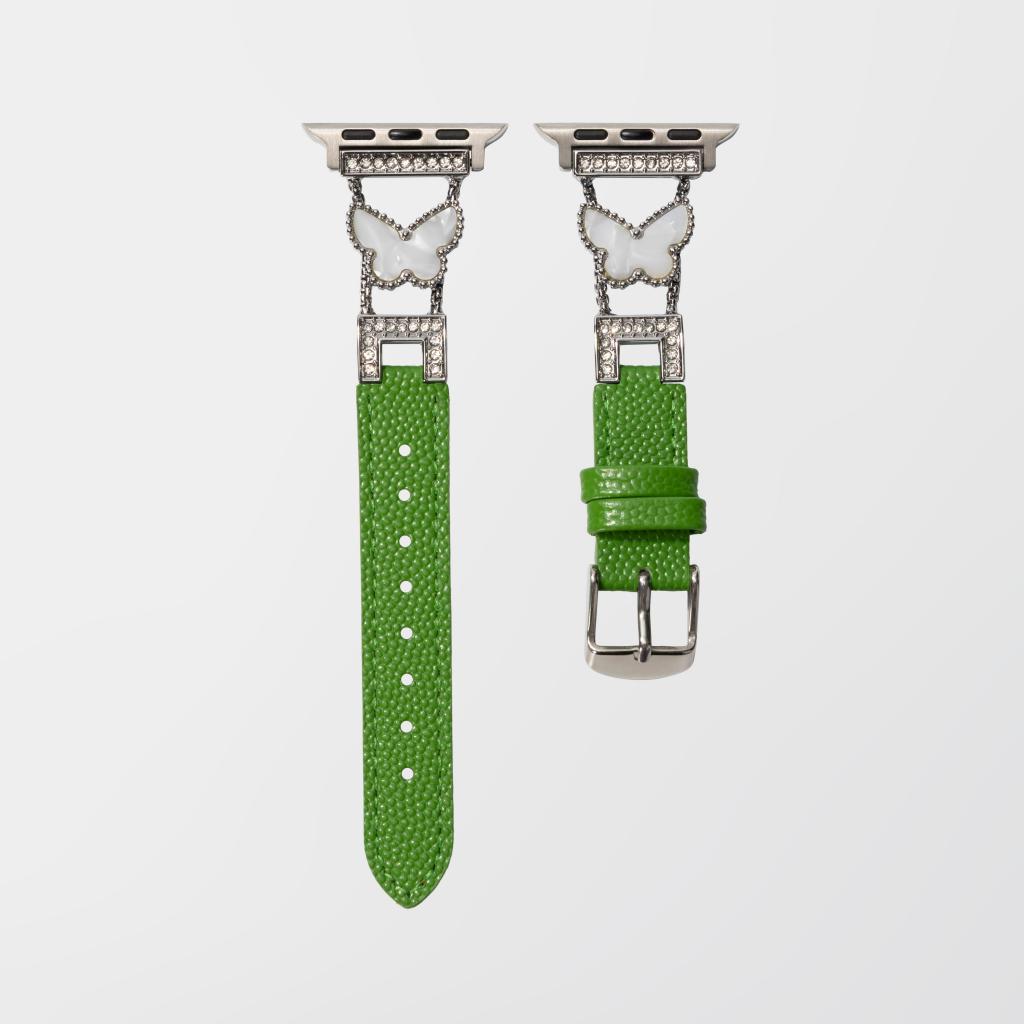Luxury Butterfly Leather Band for Apple Watch