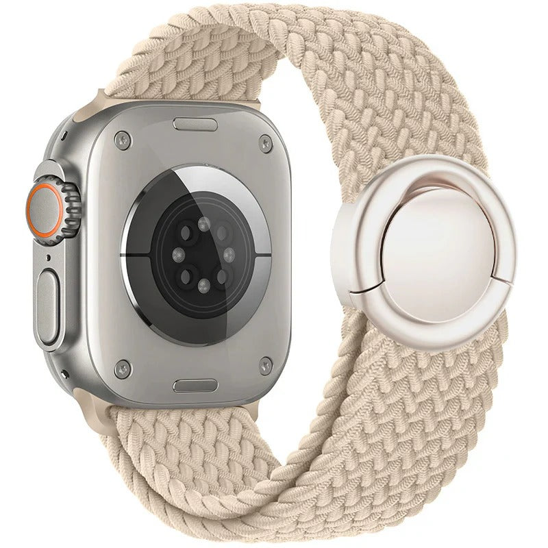 Round Magnetic Buckle Nylon Band For Apple Watch