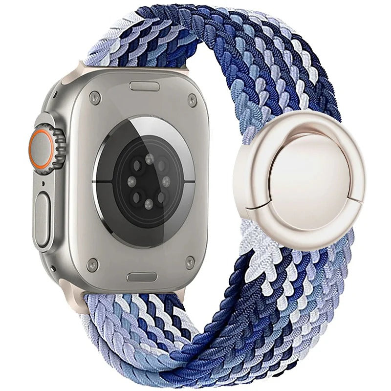 Round Magnetic Buckle Nylon Band For Apple Watch