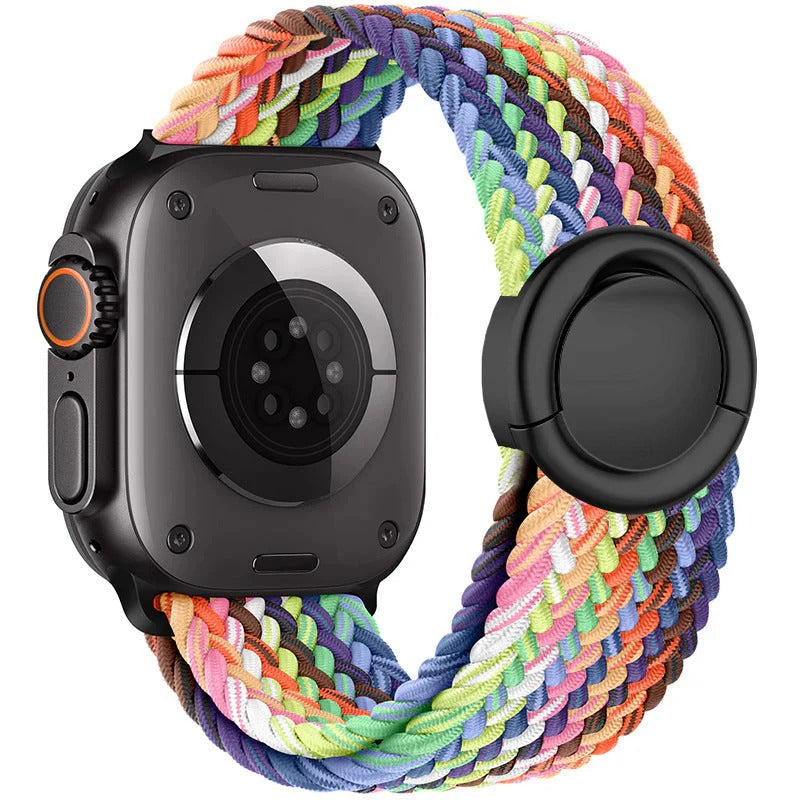 Round Magnetic Buckle Nylon Band For Apple Watch