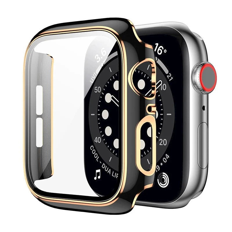 Two-Color Watch Case With Tempered Glass Film