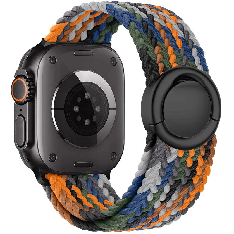 Round Magnetic Buckle Nylon Band For Apple Watch