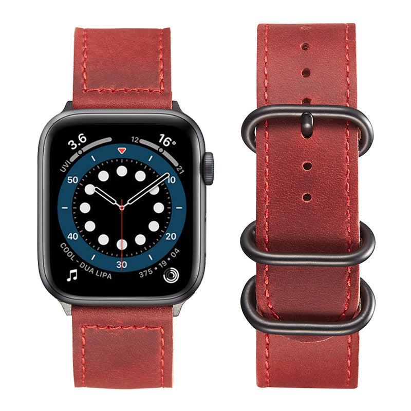 Italy Crazy Horse Leather Watch Strap