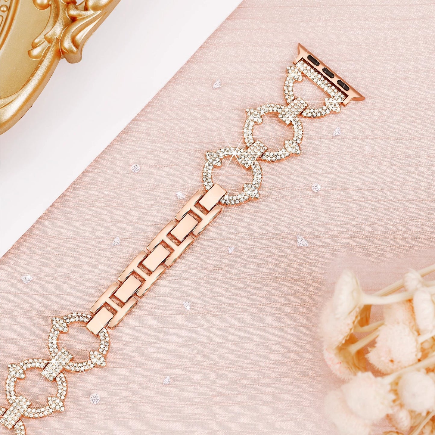 Bling Diamond Link Bracelet For Apple Watch