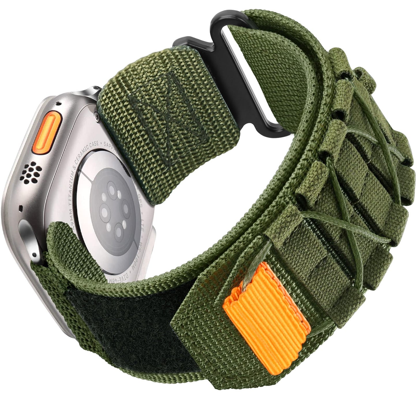 Nylon Canvas Loop Velcro Strap For Apple Watch