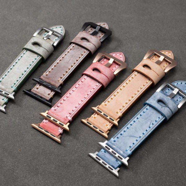 Fashionable Apple Watch Band-Handmade Leather