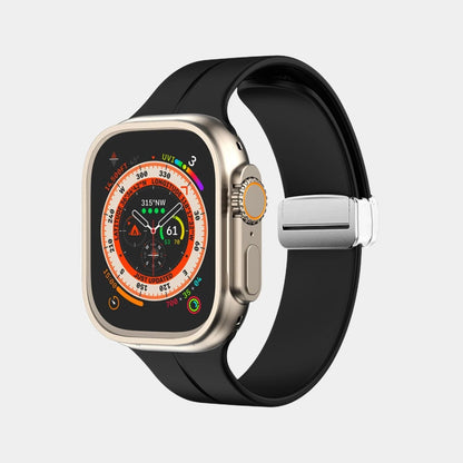 Simple Silicone Magnetic Folding Band For Apple Watch